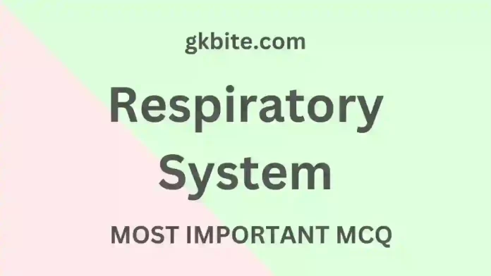 respiratory system mcq in hindi